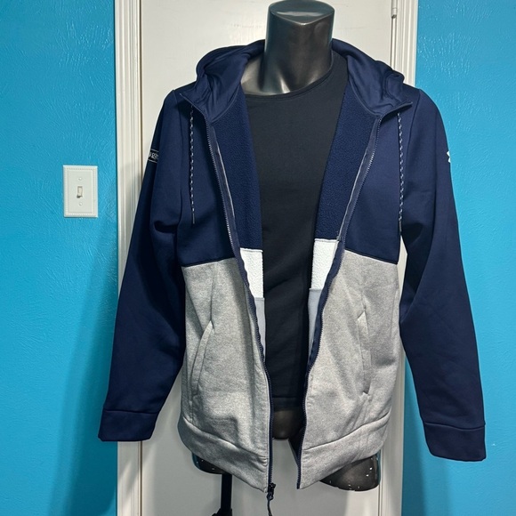 UNDER ARMOUR NFL Combine Authentic New England Patriots Navy full zip hoodie XL - Picture 10 of 13